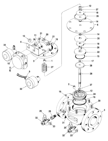 210 Digital Valve 3in Parts List