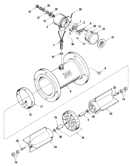 4in Sentry Turbine Meter Parts List