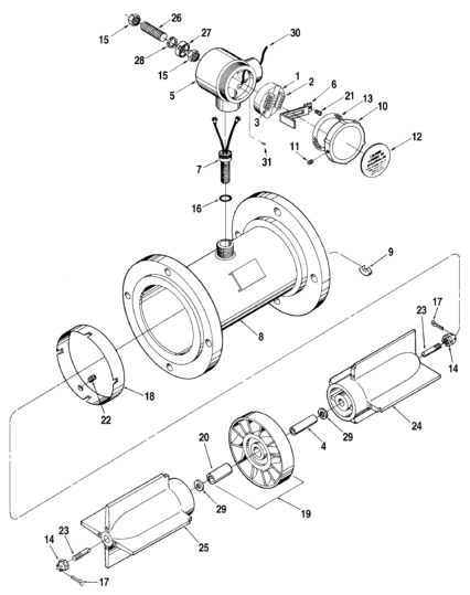 6in Sentry Turbine Meter Parts List